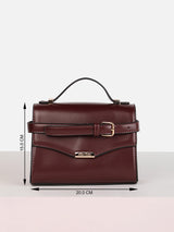 Women's Brown Solid Sling Bag