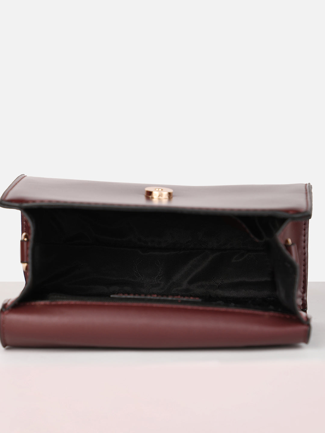 Women's Brown Solid Sling Bag