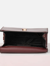 Women's Brown Solid Sling Bag