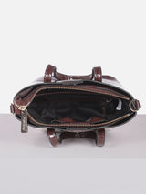 Women's Red Textured Satchel