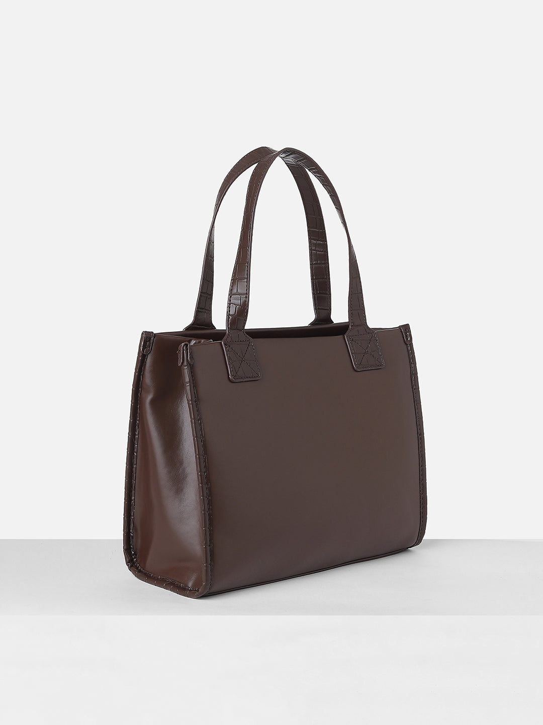 Women's Brown Solid Satchel