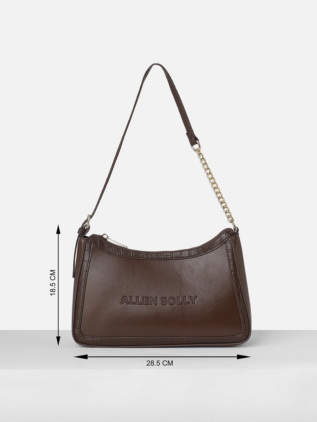 Women's Brown Textured Sling Bag