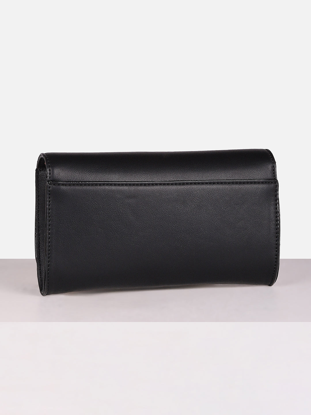 Women's Black Solid Sling Bag