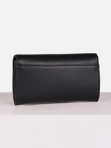Women's Black Solid Sling Bag