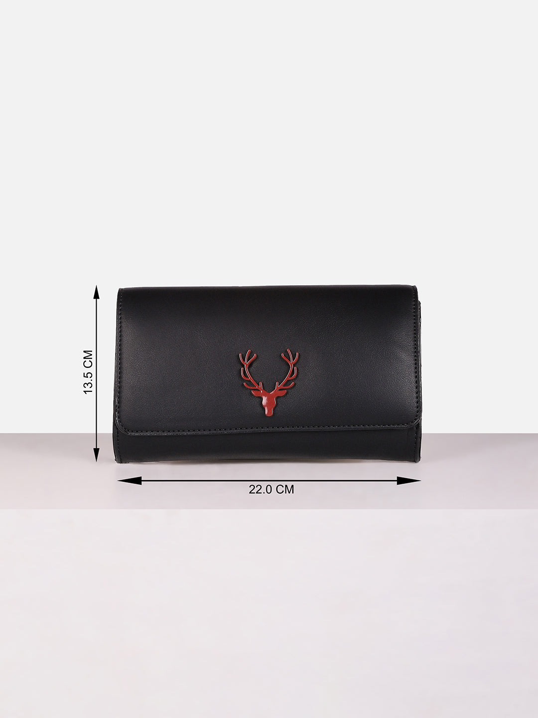 Women's Black Solid Sling Bag