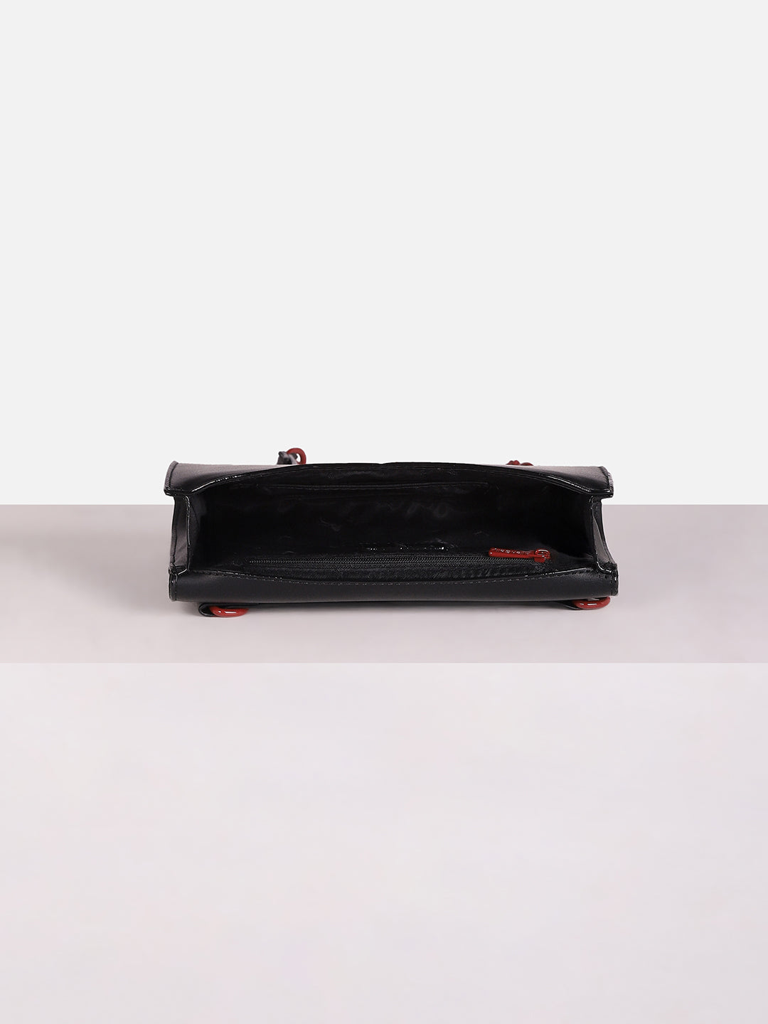 Women's Black Solid Sling Bag