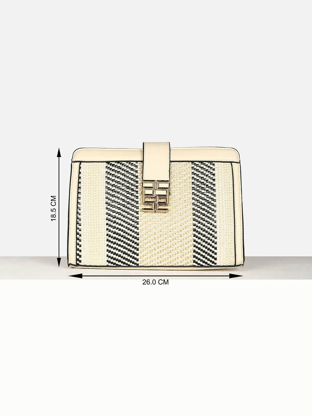 Women's Beige Textured Sling Bag