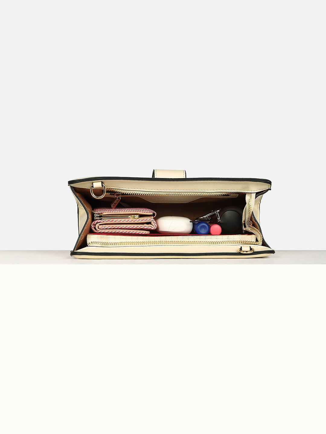 Women's Beige Textured Sling Bag