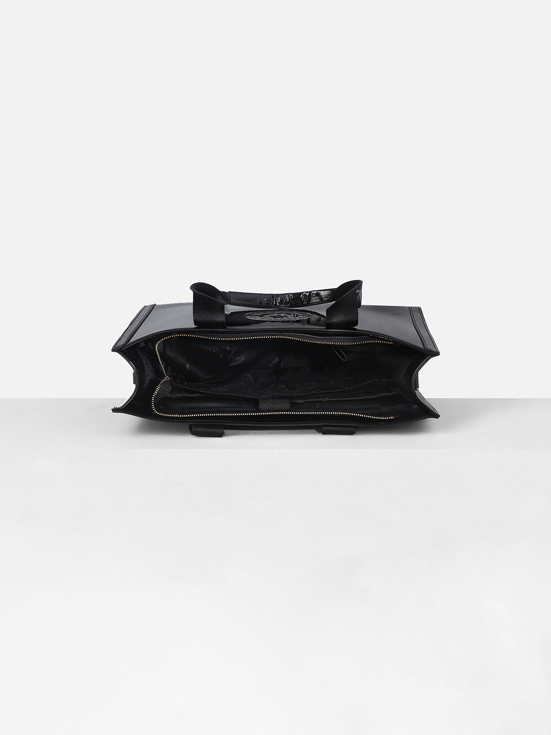 Women's Black Solid Satchel