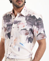 Men's Multicolor Casual Regular Fit Printed Half Sleeves Shirt