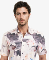 Men's Multicolor Casual Regular Fit Printed Half Sleeves Shirt