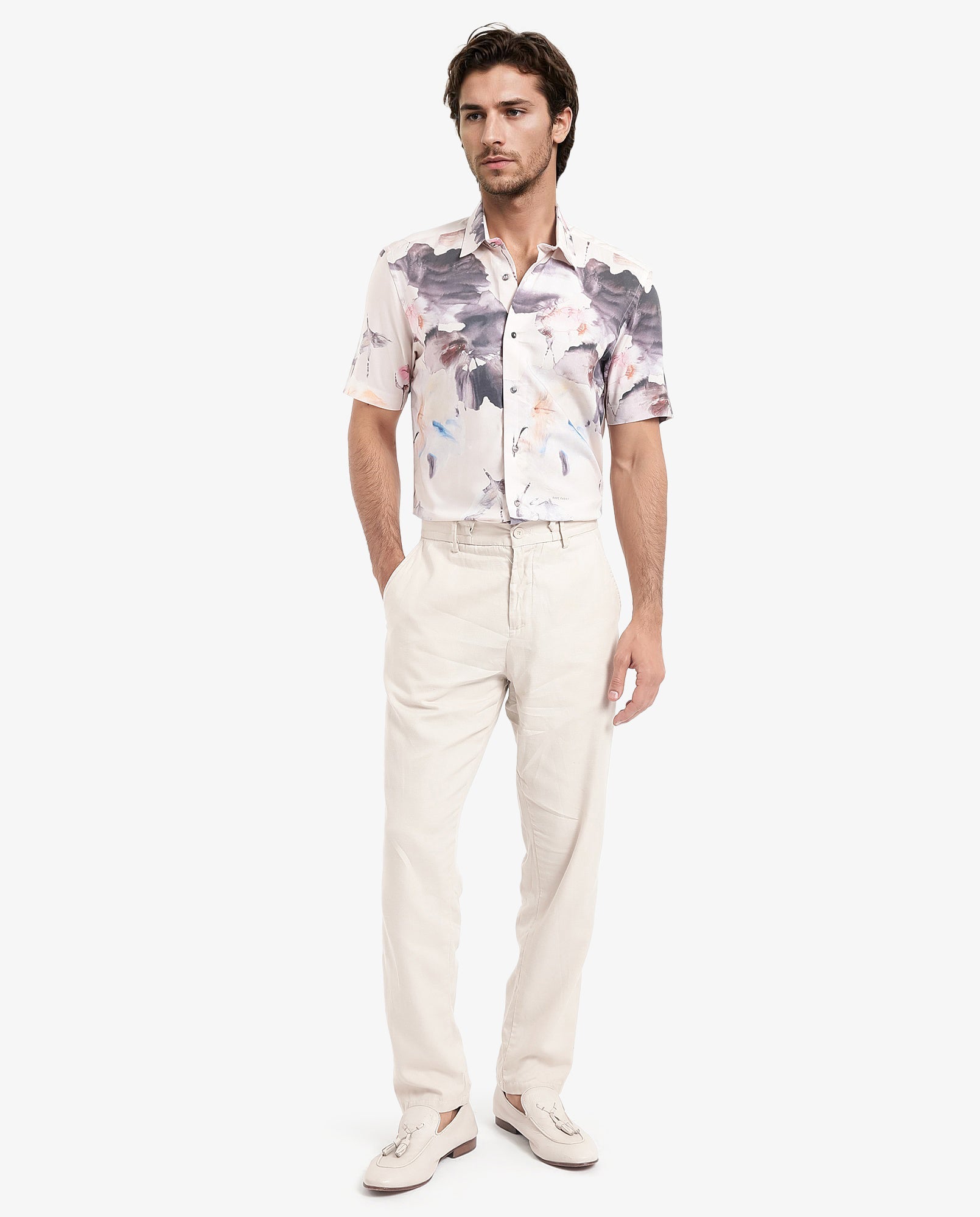 Men's Multicolor Casual Regular Fit Printed Half Sleeves Shirt