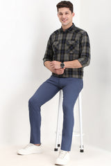 Men's Multicolor Casual Full Sleeves Checked Shirt