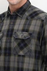 Men's Multicolor Casual Full Sleeves Checked Shirt