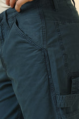 Men's Navy Casual Regular Length Trouser