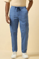 Men's Navy Casual Regular Length Trouser