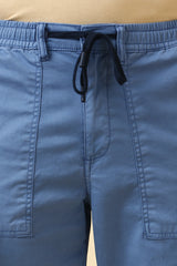 Men's Navy Casual Regular Length Trouser