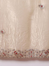 Women's Cream Festive Saree