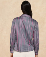 Women's Grey Casual Full Sleeves Top
