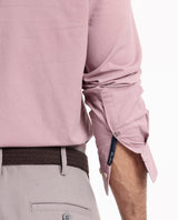 Men's Pink Formal Regular Fit Solid Full Sleeves Shirt