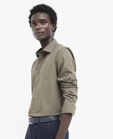 Men's Green Formal Regular Fit Solid Full Sleeves Shirt