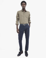 Men's Green Formal Regular Fit Solid Full Sleeves Shirt