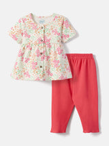 Boys & Girls Multicolor Casual Top with Trouser