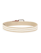 Men's Multicolor Casual Leather Striped Slim Belt