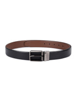 Men's Black Formal Leather Solid Slim Belt