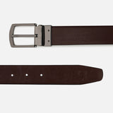 Men's Black Formal Leather Solid Slim Belt