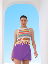 Women's Dark Lavender Skort