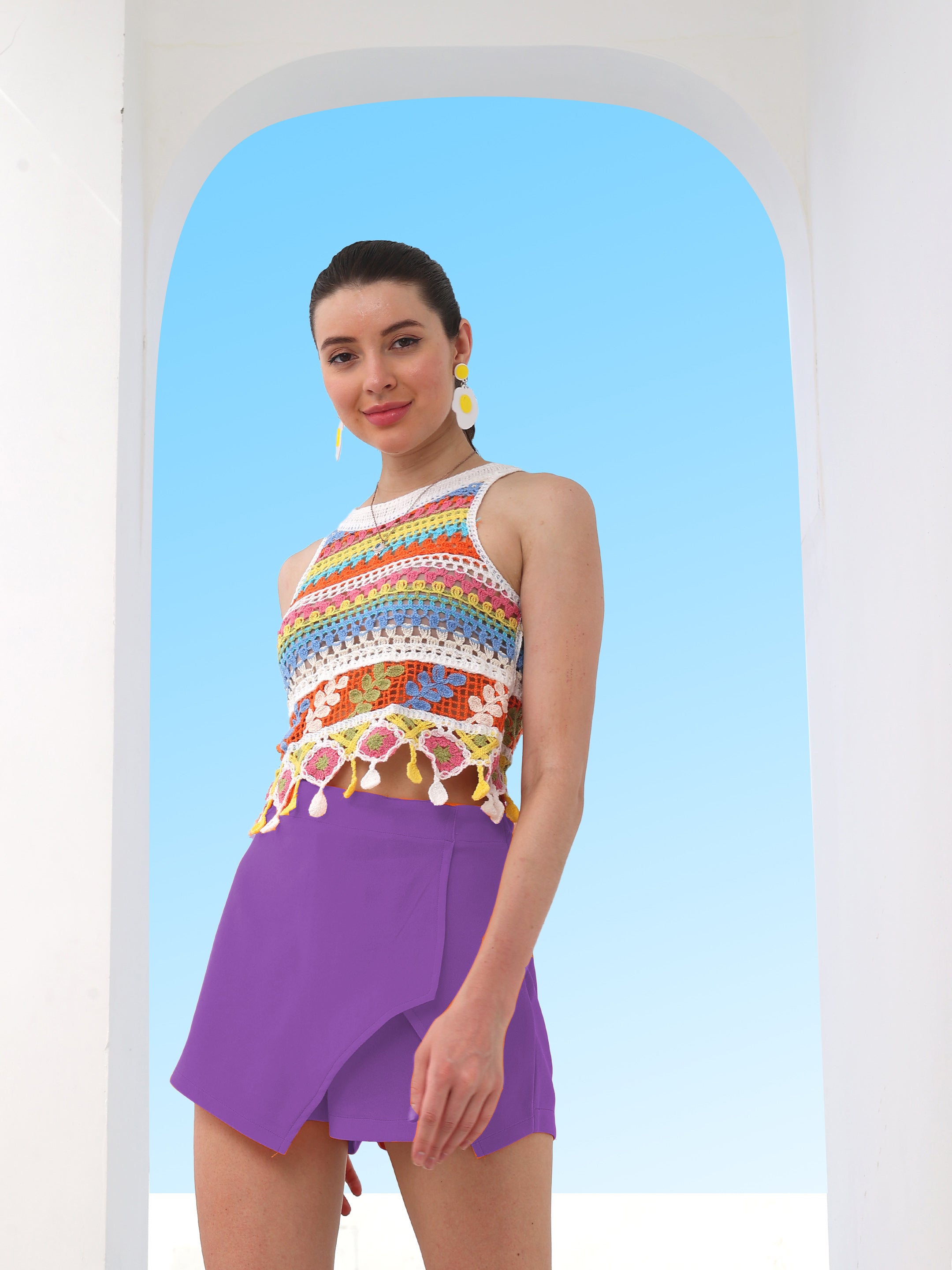 Women's Dark Lavender Skort