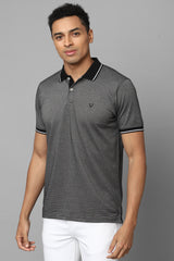 Men's Black Casual Half Sleeves Polo Tshirt