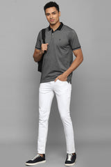 Men's Black Casual Half Sleeves Polo Tshirt