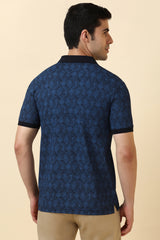 Men's Navy Casual Half Sleeves Polo Tshirt