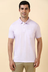 Men's Purple Casual Half Sleeves Polo Tshirt