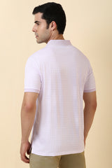 Men's Purple Casual Half Sleeves Polo Tshirt