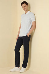 Men's White Casual Half Sleeves Polo Tshirt