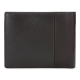 Men's Brown Solid Two Fold Leather Wallet