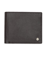 Men's Brown Textured Leather Two Fold Wallet