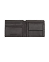 Men's Brown Textured Leather Two Fold Wallet