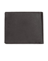Men's Brown Textured Leather Two Fold Wallet
