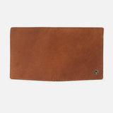 Men's Tan Textured Leather Two Fold Wallet