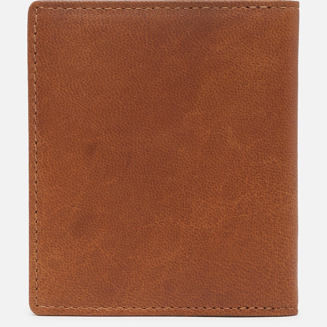 Men's Tan Textured Leather Two Fold Wallet