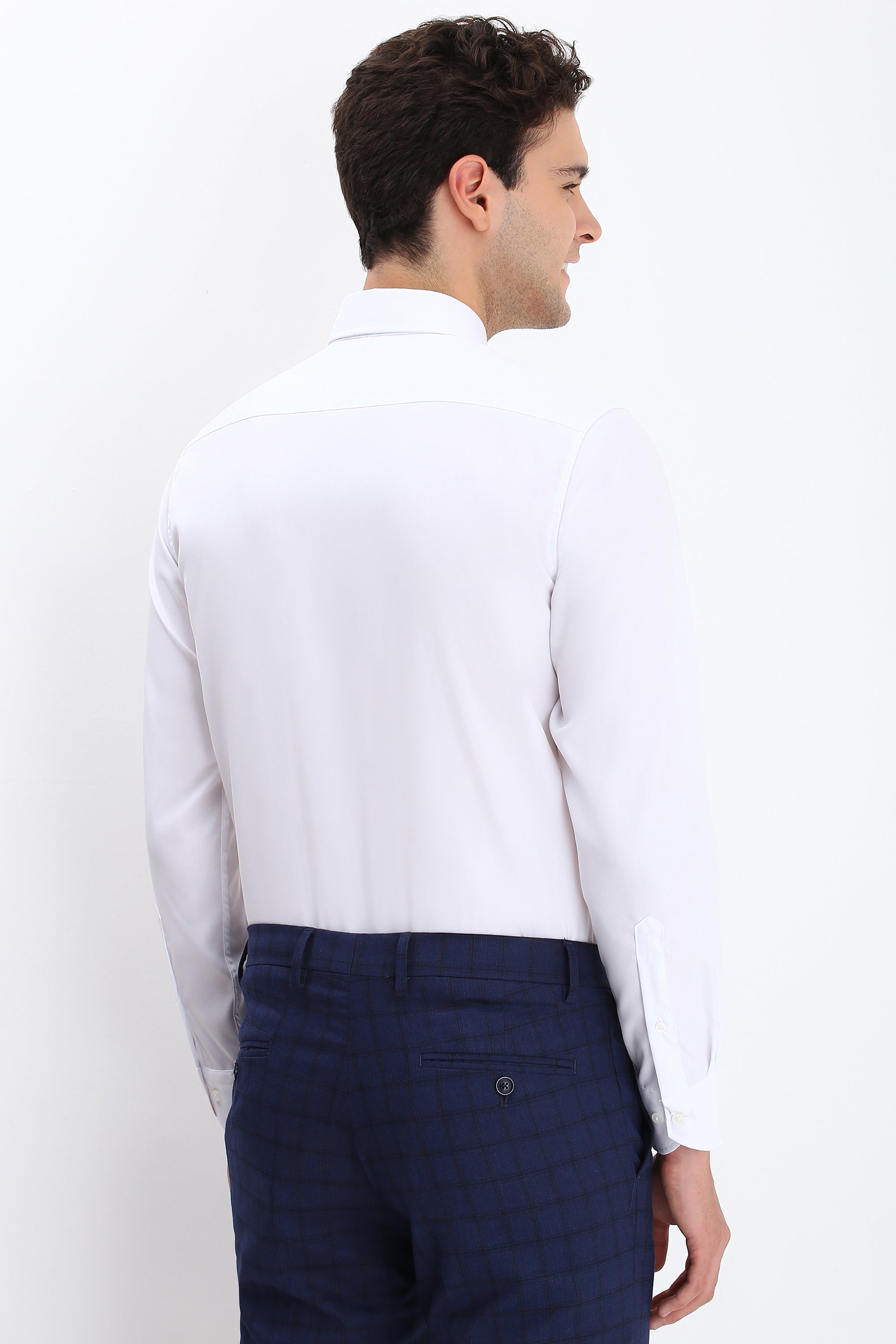 Men's White Formal Full Sleeves Shirt