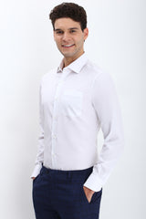 Men's White Formal Full Sleeves Shirt