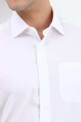 Men's White Formal Full Sleeves Shirt