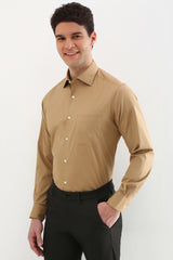 Men's Tan Formal Full Sleeves Shirt