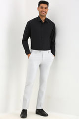 Men's Black Formal Full Sleeves Solid Shirt