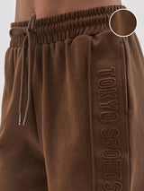 Women's Brown Casual High-Rise Shorts